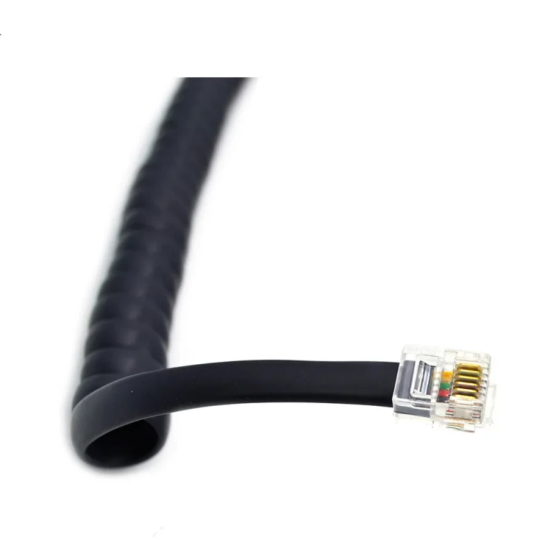Telephone-Handset-6-Core-Coiled-Cord-RJ12-Spiral-Cable