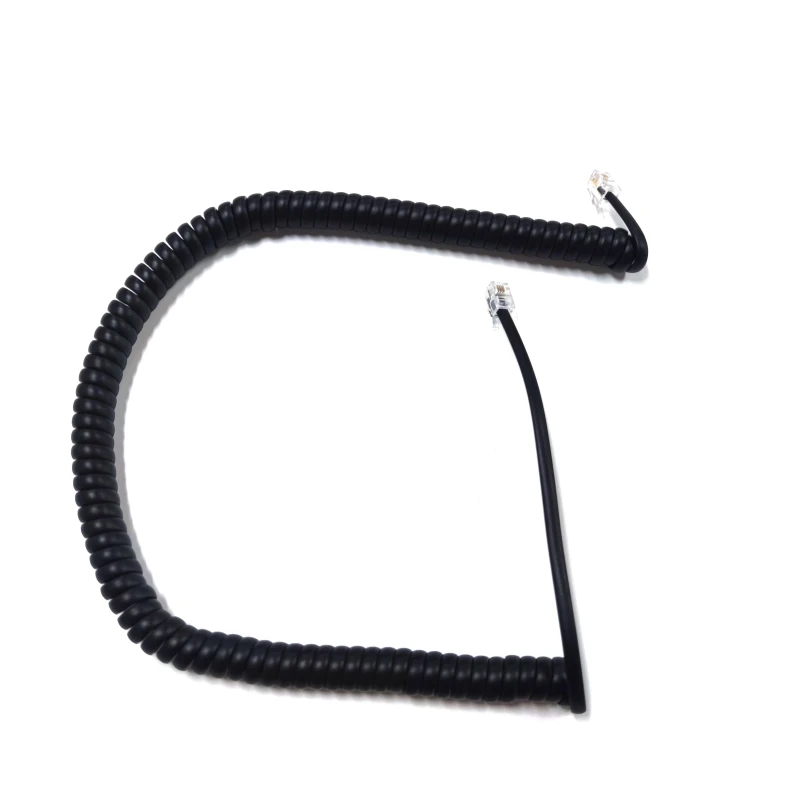 Telephone-Spiral-Cable-Handset-Cord-1.2ft-Spiral-Coiled-RJ9-4P4C-Landline-Jack-Cords-RJ10-Telephone-Cable