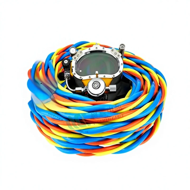 Three-in-one-Special-Diving-Umbilical-Cable-Subsea-Underwater-Pressure-resistant-Air-Hose-Signal-Communication-TV-Video