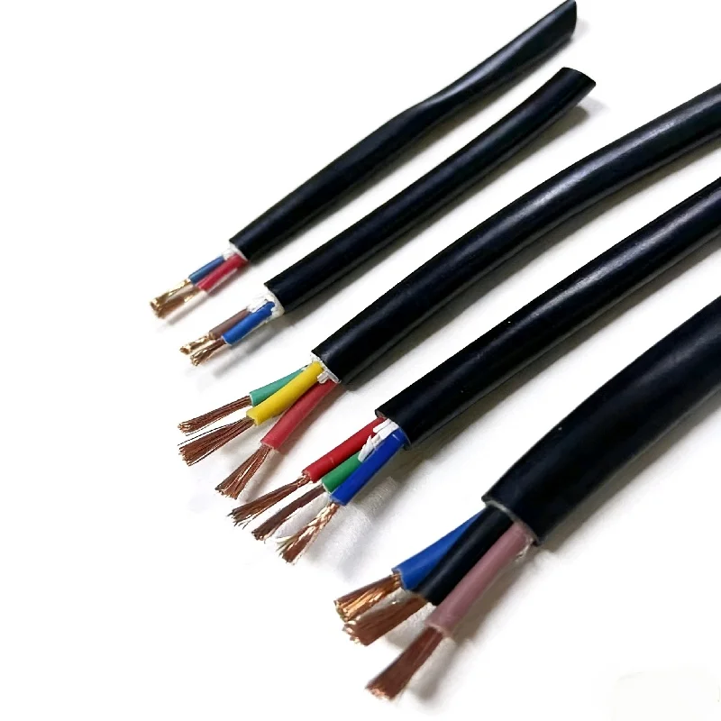 Transparent-PVC-Sheath-Control-Cable-450-750V-Copper-Conductor-Braid-Shielded-Flexible-Industrial