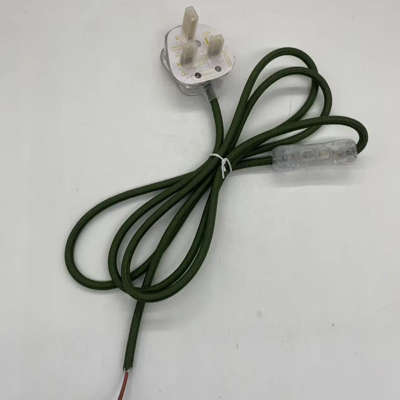 Transparent-UK-Plug-1.8m-303-Switch-Power-Textile-Braided-Fabric-Cord-Wire-Line-Cable-Set-for-Table-Light-LED-Lamp