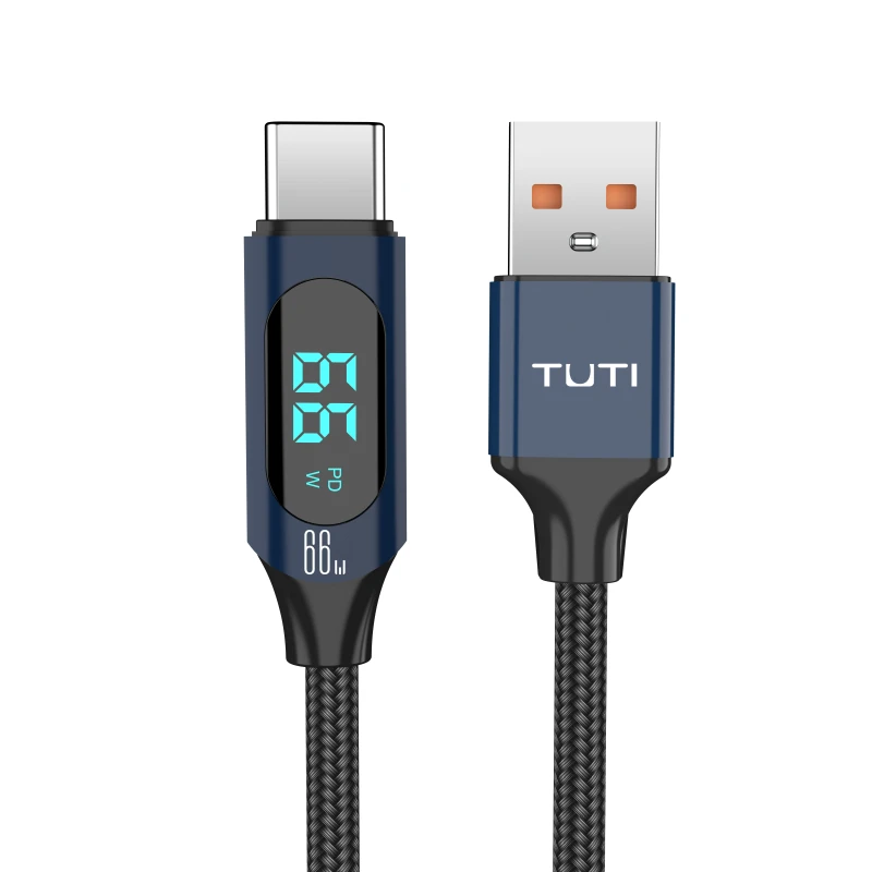 Tuti-5A-OEM-2m-Nylon-Braided-100W-Fast-Charging-Cable-Display-Type-C-to-C-Data-Cable-for-Phone