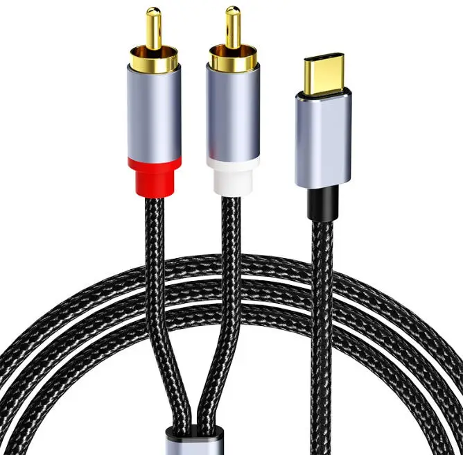 Type-C-to-Dual-RCA-Y-Splitter-Cable-for-TV-HDTV-Mixer-Car-Phono-Plug-Audio-Cable