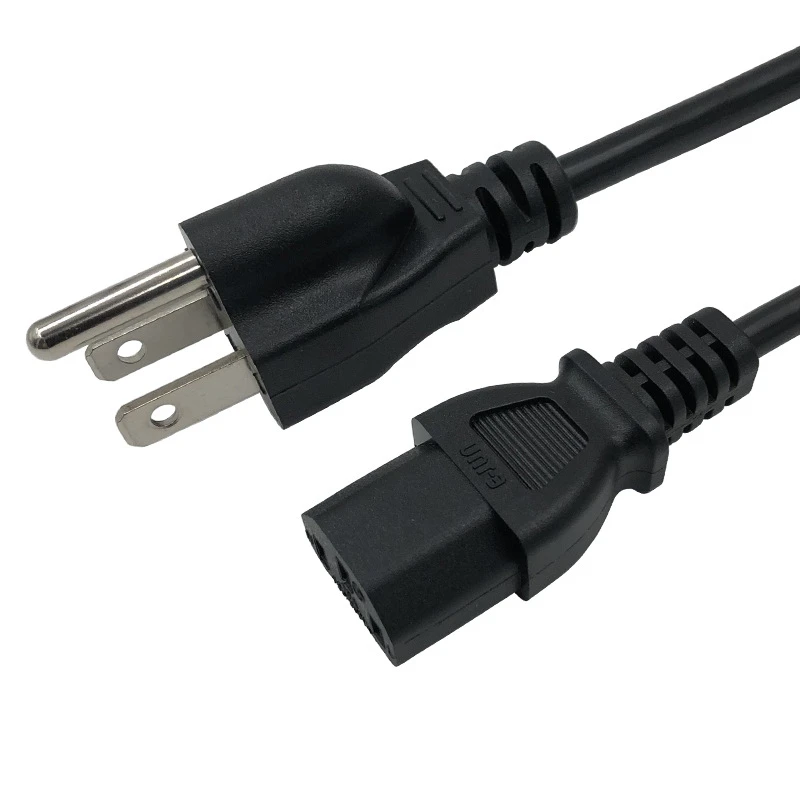UL-Approved-3-Pin-Prong-Plug-Cable-10A-13A-15A-AC-Cords-Electric-SJTW-Wire-for-Industrial-Equipment-IEC-C13-US-Power-Cord