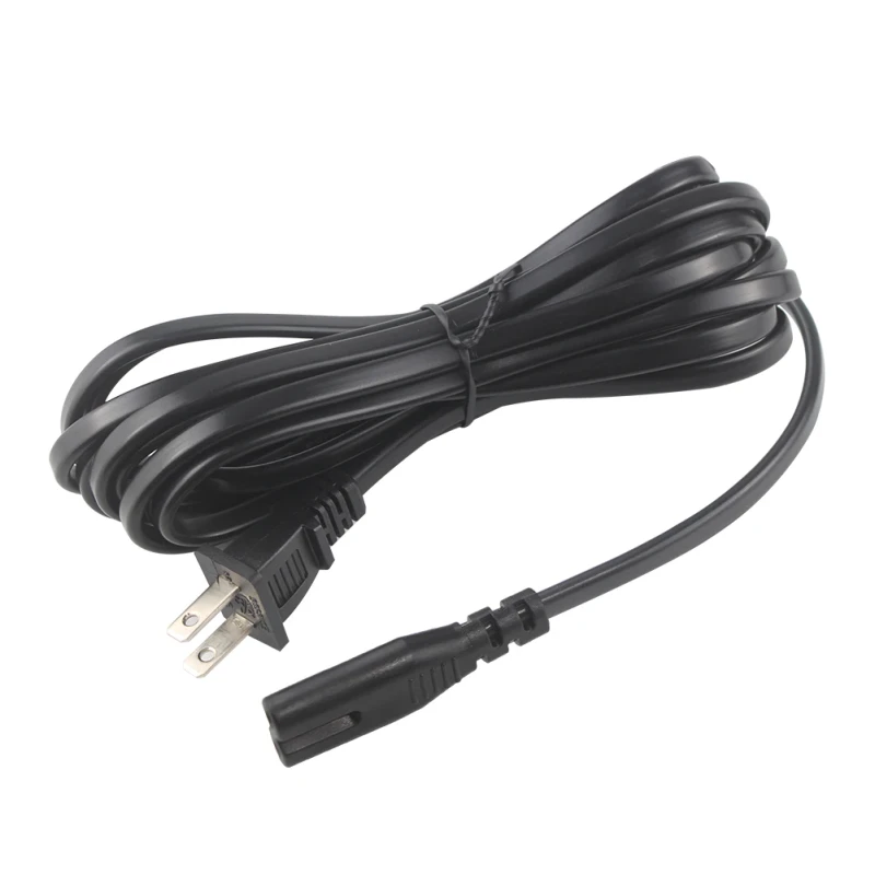 US-2-Pin-Plug-7A-110V-Cords-Cable-American-Extension-Replacement-IEC-C7-AC-Power-Cord