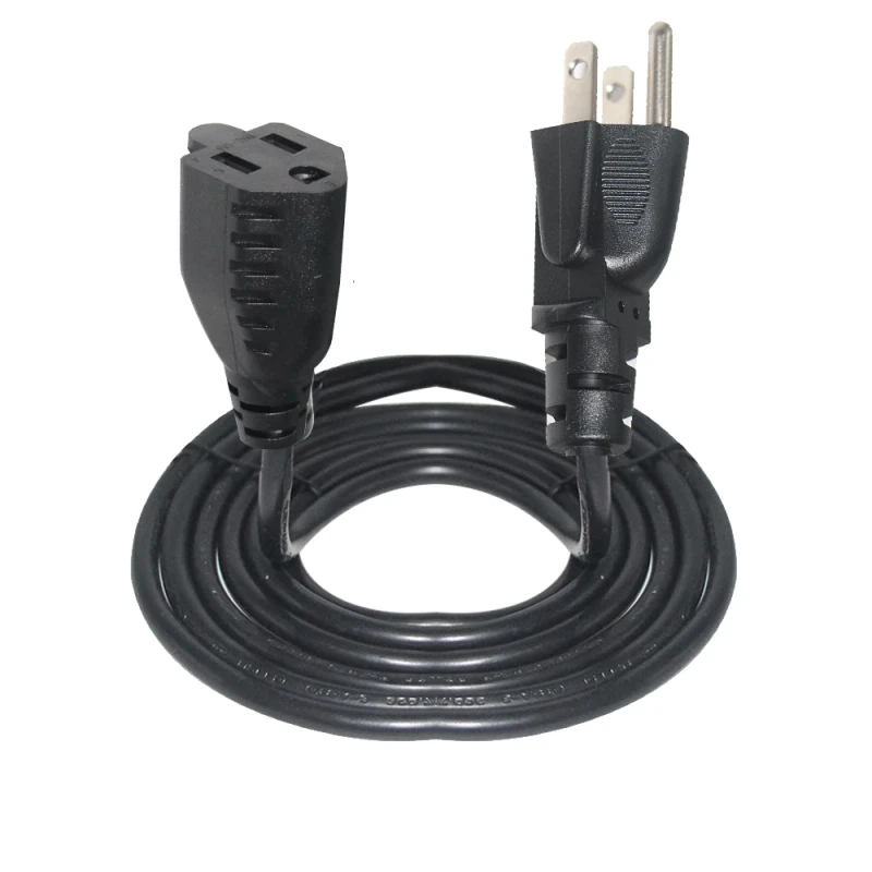 US-Lead-Power-Cable-Nema-5-15R-5-15P-Usa-Extension-Cord-1FT-2FT-3FT-5FT