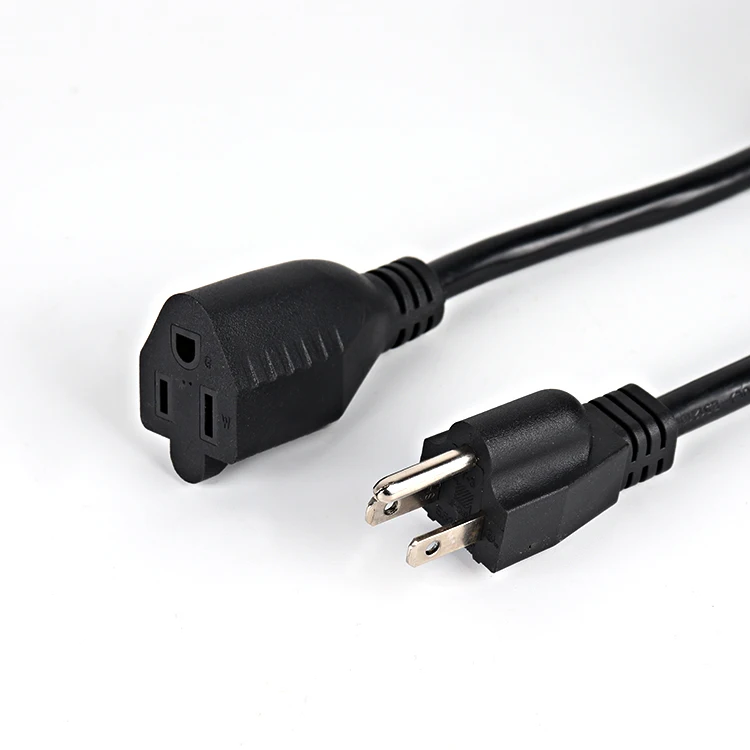 USA-3-Pin-125V-Cord-Plug-Nema-5-15P-to-Nema-5-15R-Power-Cord-With-Male-Female-Plug-Extension-Ac-Power-Cord