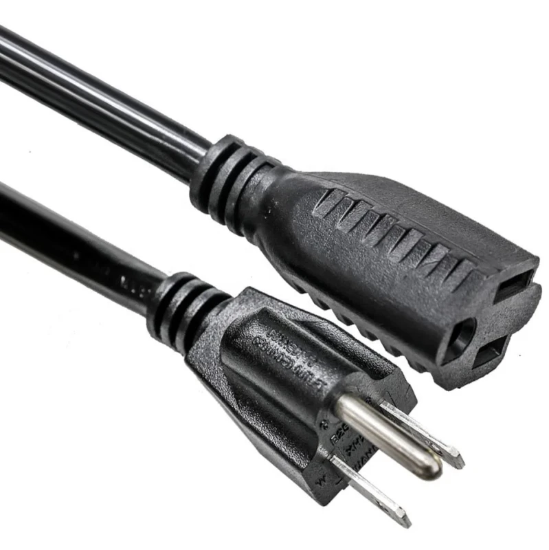 USA-US-AC-Power-Cord-3-Prong-American-IEC-C13-Supply-Lead-Extension-Cable-1.5m