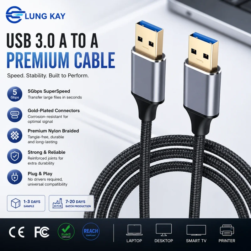 USB-3.0-A-to-A-Male-Cable-5Gbps-SuperSpeed-Data-Transfer-Cord-3A-Fast-Charging-Shielded-for-Laptop-Cooler