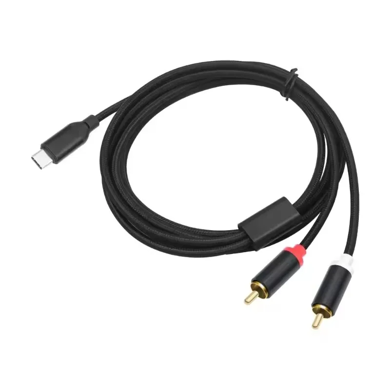 USB-C-Type-C-to-Dual-RCA-Male-Cable-2RCA-Male-Audio-Cable-For-Home-Theater-Car-Speaker-Phone-Tablet-1m-2m