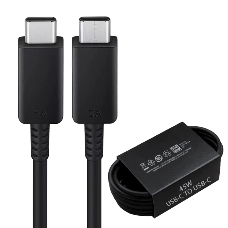 USB-C-to-USB-C-5A-Fast-Charging-Cable-PD-Quick-Charge-Data-Cord-for-Samsung-S20-S23-S24-Note-10-45W-Super-fast-Charging-Cable