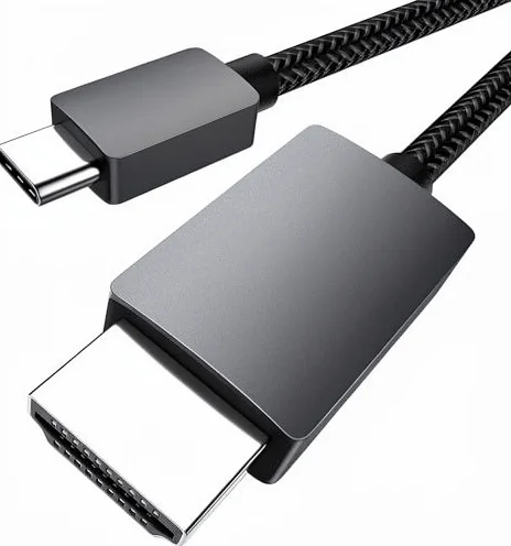 USB-C-to-for-Cable-1.8-Meter-4K-60Hz-for-Monitor-Projector-Computer-with-Aluminum-Alloy-Core-and-Braided-Jacket