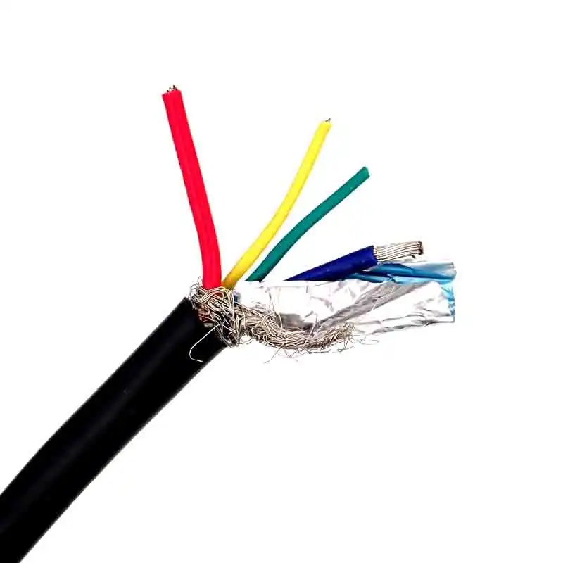 USB-Data-Cable-Wire-PVC-Jacket-4-5-6-7-8-Core-UL2725-Braid-Shielded-12-20-24-26-28-AWG-Electric-Wire