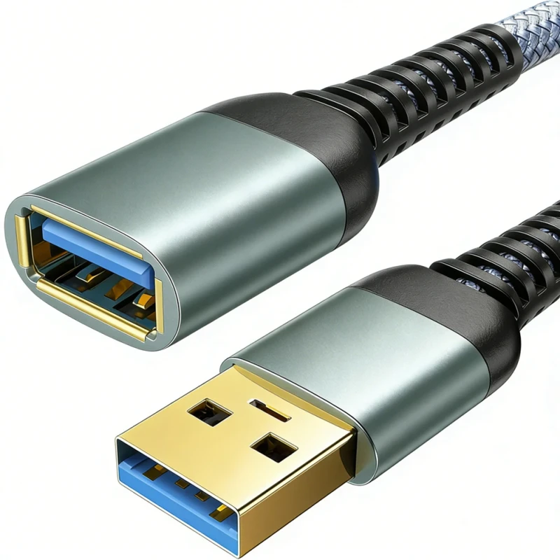 USB-Male-to-Female-Extension-Cable-Factory-Custom-USB-3.2-3.0-5Gbps-Data-Transfer-Type-a-Male-to-Female-Extension-Cord-1m-2m-3m