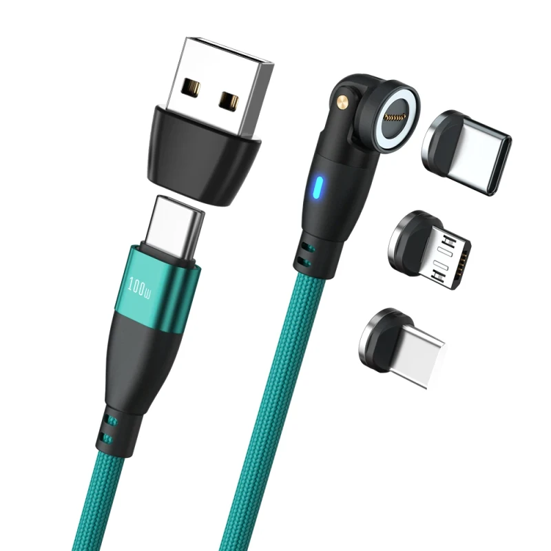 USB-Type-C-Charging-Data-Cable-Universal-Magnetic-USB-A-USB-C-Micro-3-in-1-6-in-1-100W-3A-5A-Fast-Charging-Cable