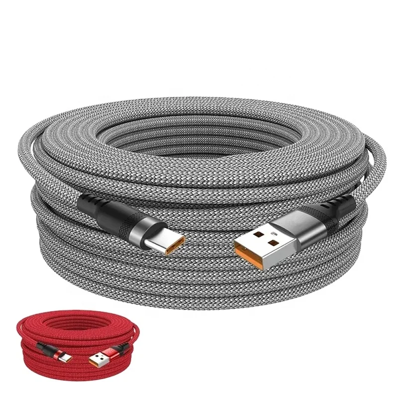 USB-Type-C-Fast-Charger-Cable-8-Meters-Extended-Nylon-Data-Cable-with-Braid-Shielding-Compatible-Android-for-Samsung-Xiaomi