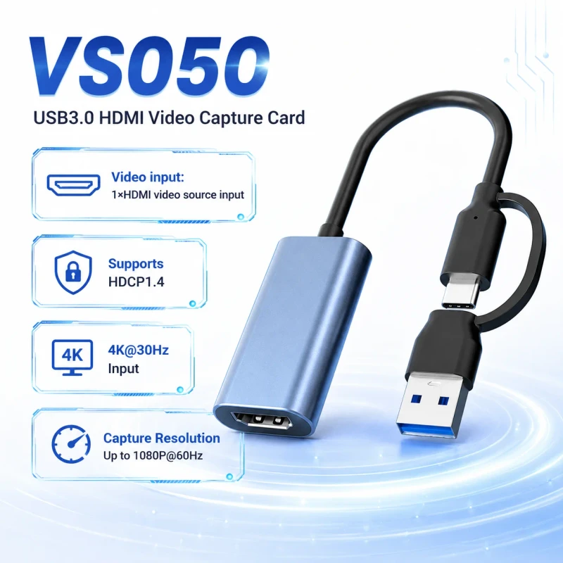 USB3.0-HDMI-Capture-Card-1080P60-4K30-Input-USB-A-Type-C-Dual-Plug-Driver-Free-for-Game-Phone-Live-Streaming