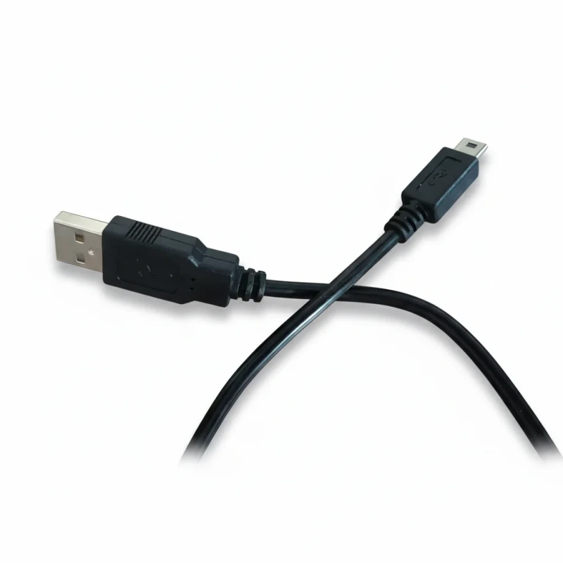 USBA-to-Mini-5P-Data-Sync-Charging-Cable-1m-28AWG-Pure-Copper-Conductor-PVC-Jacket-for-Camera-POS-Industrial-Device