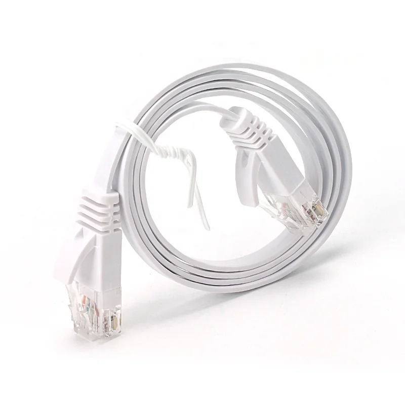 UTP-CAT6-8-Conductor-Flat-Patch-Cord-RJ45-for-Communication-Cables
