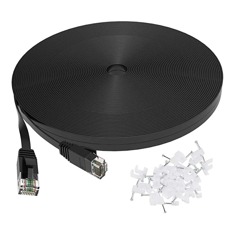 UTP-FTP-Cat6-Braided-Flat-LAN-Cable-RJ45-Patch-Drum-Outdoor-Ethernet-Shielded-SFTP-Lift-Travelling-Cable-for-Communication