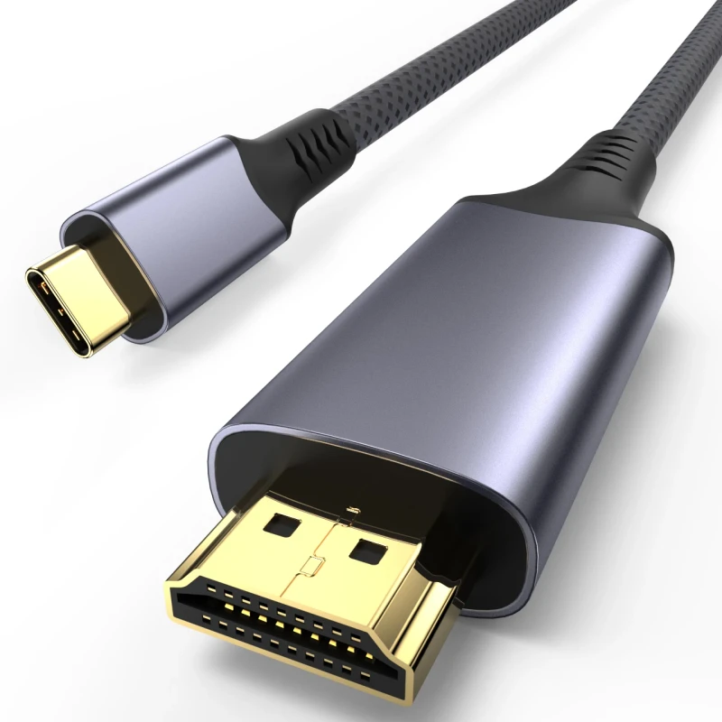 Ultra-HD-Braided-Nylon-8K-60Hz-Video-Audio-Magnetic-Cable-USB-C-to-2.1-Compatible-Thunderbolt-3-4-5-for-Monitor-Projector