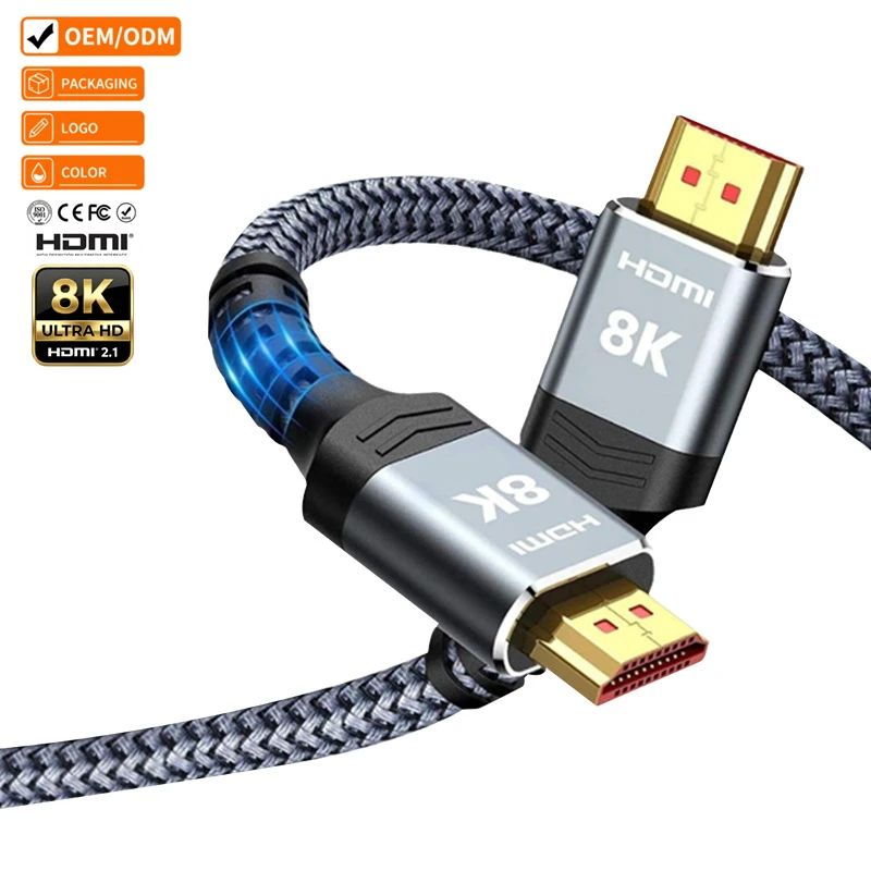 Ultra-High-Speed-48Gbps-HDMI-2.1-Cable-8K60Hz-4K120Hz-HDR10-Braided-HDMI-Cord-for-HDTV-PC-Projector-Monitor