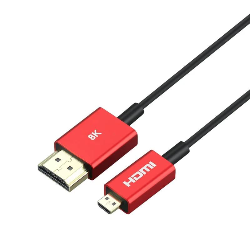 Ultra-Thin-Short-Micro-HDMI-to-HDMI-Cable-1M-3.3FT-2.5mm-Cord-48Gbps-8K60Hz-4K120Hz-Dynamic-HDR-EARC-for-Camera-PC
