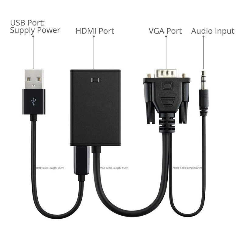 VGA-to-Adapter-Cable-Twisted-Pair-Coaxial-Silver-Plated-Connectors-PVC-Jacket-1080P-HD-Video-Computer-TV-Cable-USB-Power