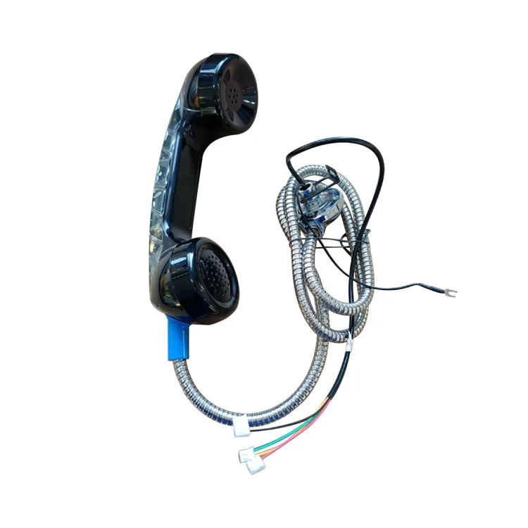 Vandal-Resistant-Anti-Anti-Waterproof-Plastic-Coiled-Cord-Telephone-Handset-Rugged-Accessory