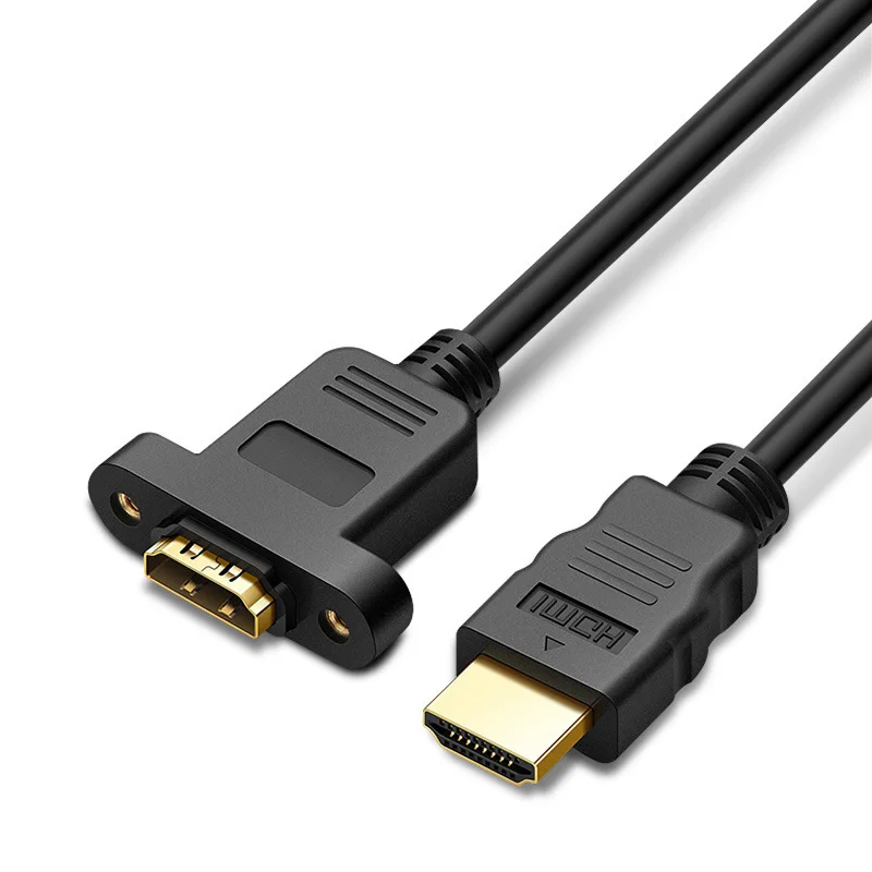 Video-Cable-1.5m-Male-Female-with-Ears-4K-Gold-Plated-PVC-Jacket-for-HDTV-and-Computer