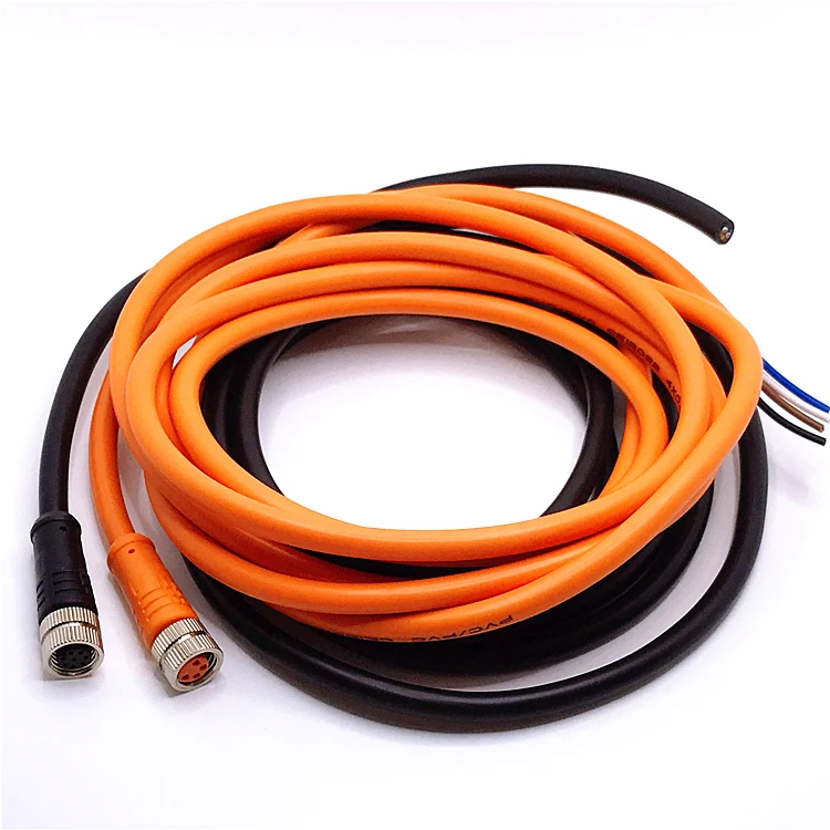 Waterproof-Industrial-Cable-Cordsets-Female-Straight-3Pin-4Pin-5Pin-6Pin-8Pin-M8-Connector-Cable-for-Automation