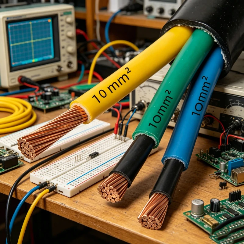 Wear-Resistant-3-Core-10mm2-Electrical-Cable-for-Construction-Machinery-Power-Line-Connection