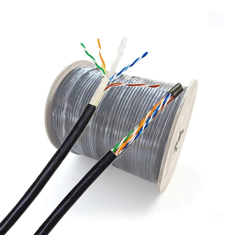 White-Outdoor-Network-Cable-305m-1000ft-Cat6-Ethernet-UTP-FTP-SFTP-100m-5e-6-Communication-Cables