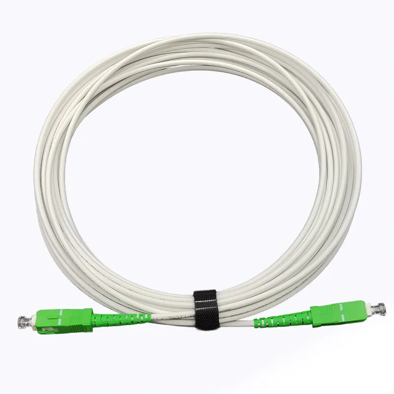 White-Simplex-SC-APC-Fiber-Patch-Cord-Single-Mode-FTTH-Drop-Cable-Jumper-for-Telecommunication-Network