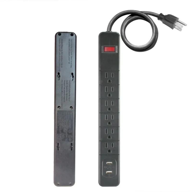 Wide-Spaced-6-Outlets-Power-Strip-Surge-Protector-with-2-USB-Ports-Cords-Extension-Cords