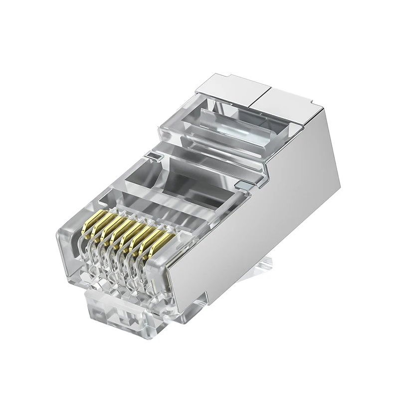 XUNJIE-CAT6-6e-5-Full-Copper-Solid-Conductor-RJ45-Shielded-Crystal-Head-Network-Communication-Ethernet-Connectors-for-Cables