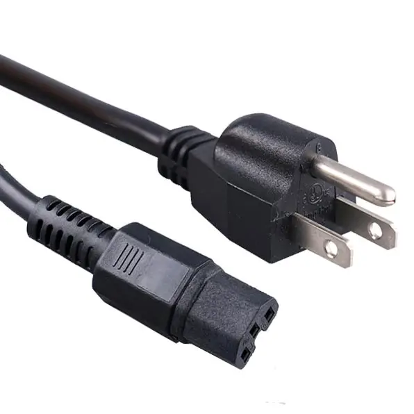 XuanHui-USA-Plug-Power-Extension-Cord-NEMA-5-15R-to-5-15P-16AWG-2M-Power-Cable-for-Desktop-TV-Computer-Monitor-Printer