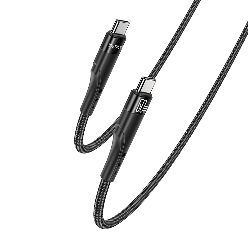 YESIDO-3-Meter-Aluminum-Alloy-Data-Cable-Type-C-to-IP-27W-Fast-Charging-Data-Cable-for-IP-CA115