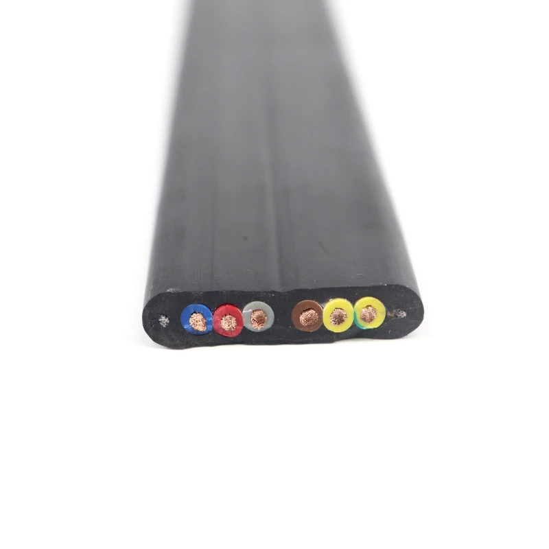 YFFBG-450-750V-Special-Flat-Cable-Copper-Conductor-22-AWG-for-Industrial-Driving-Enhanced-6-2.52G-Stranded-PVC-Insulation