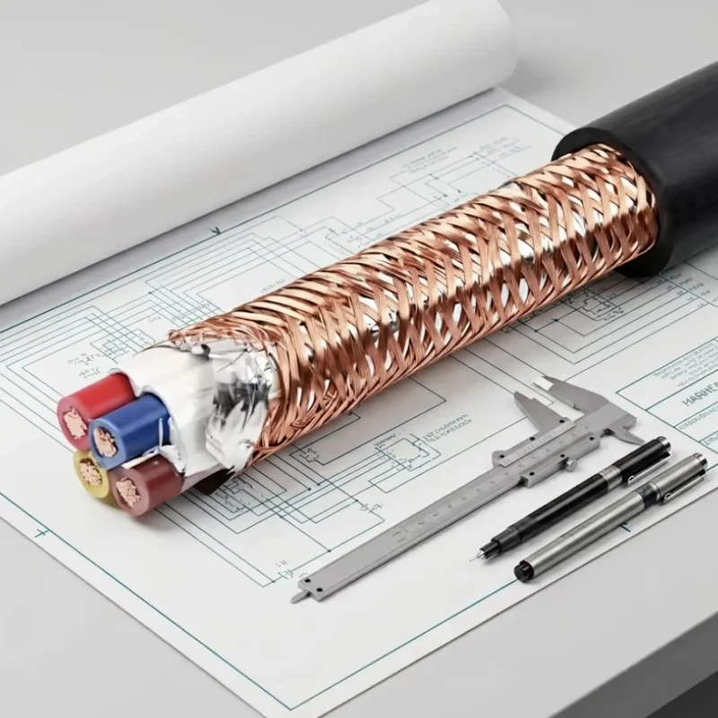 YI-HENG-CABLE-WDZN-RVVP-Halogen-Free-Flexible-Shielded-Wire-Copper-Braid-Screening-for-Industrial-Safety-Monitoring