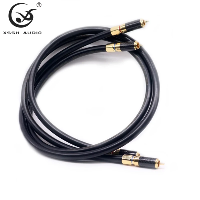 YIVO-HIFI-Coaxial-Cable-OFC-OCC-Single-Core-Shielded-RCA-Plug-Hi-End-Stereo-Home-Theater-Audio-Video-Cable