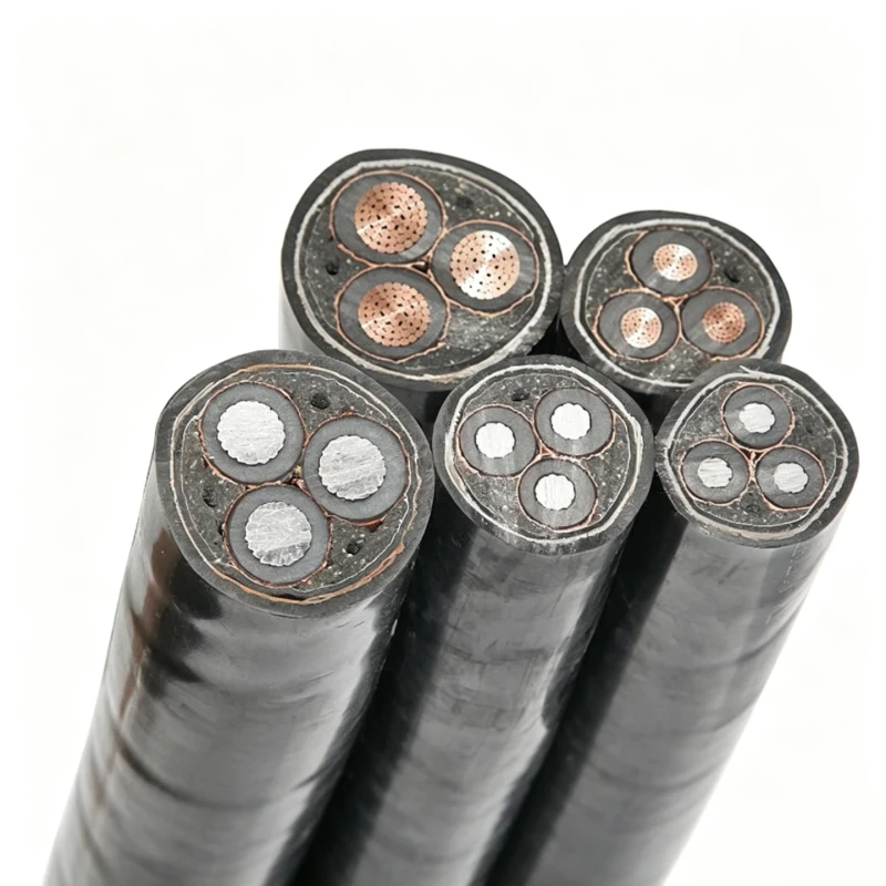 YJLV22-8.7-15KV-Power-Cable-with-Aluminum-Core-Solid-Steel-Belt-Armored-National-Standard-PE-Insulation